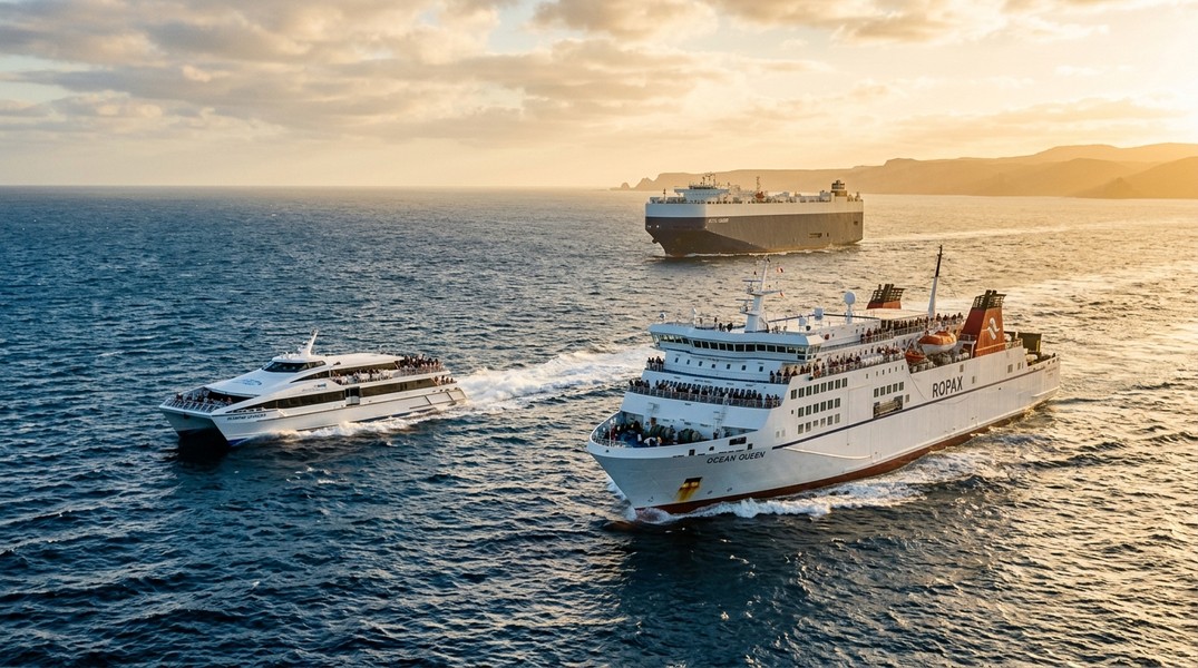 Types of Ferries: Ro-Ro, ROPAX, Catamaran and More Explained