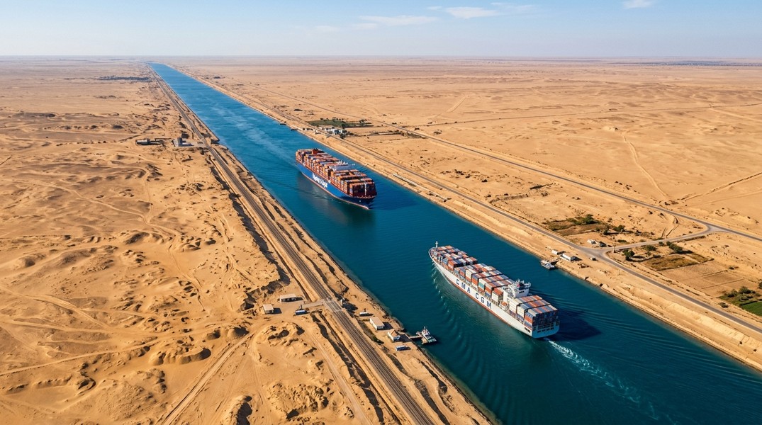 Suez Canal Map: Ships, Traffic and Location